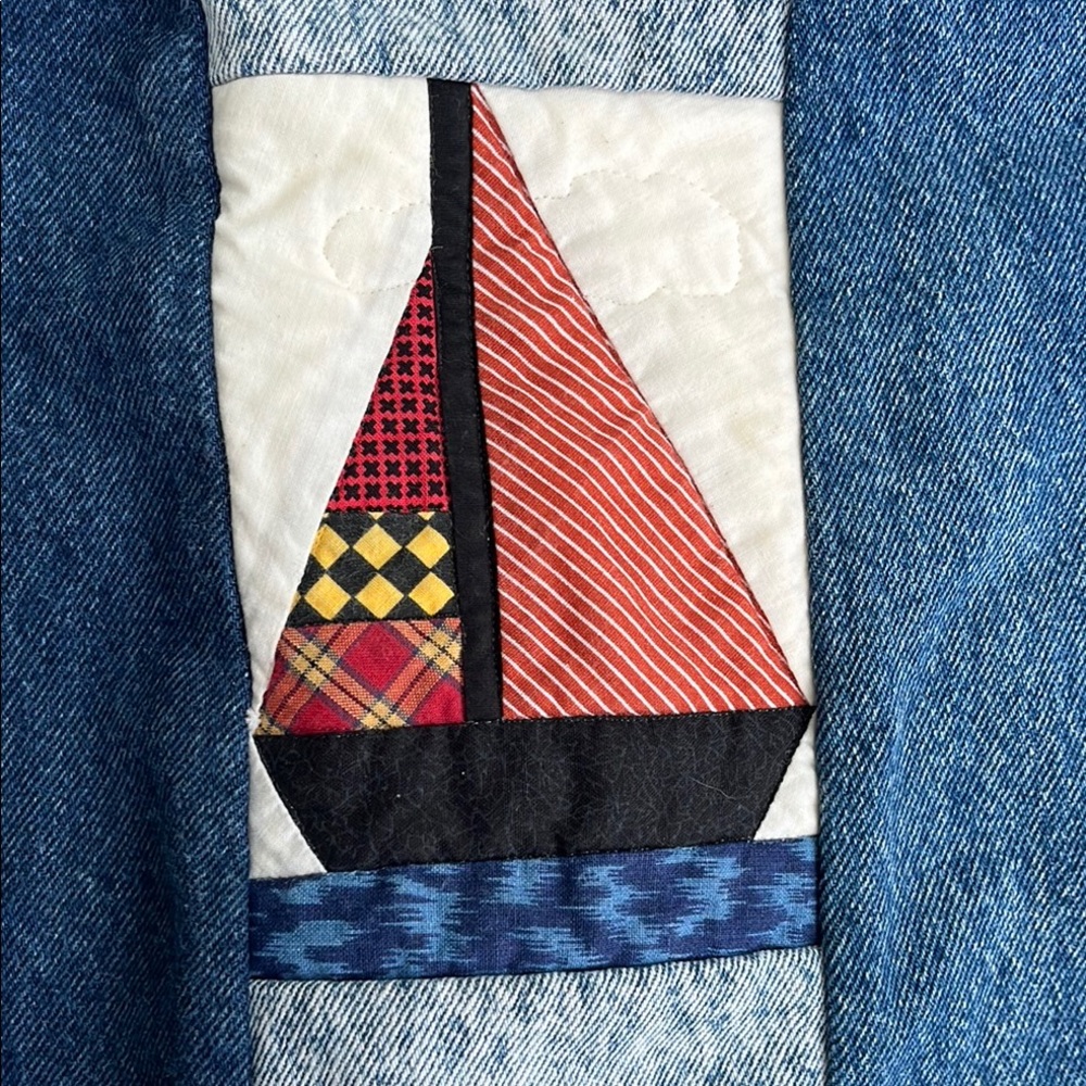 Homemade Patchwork Denim Jacket - image 4